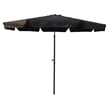 International Caravan St. Kitts 8' Tilt Crank Patio Umbrella in Black