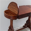 International Caravan Windsor Carved Writing Desk in Walnut Stain