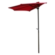 International Caravan St. Kitts 9' Half Patio Umbrella in Bery Berry