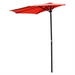 International Caravan St. Kitts 9' Half Patio Umbrella in Bery Berry