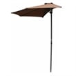 International Caravan St. Kitts 9' Half Patio Umbrella in Bery Berry