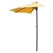 International Caravan St. Kitts 9' Half Patio Umbrella in Bery Berry