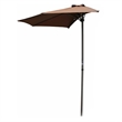 International Caravan St. Kitts 9' Half Patio Umbrella in Lemon Yellow