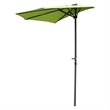 International Caravan St. Kitts 9' Half Patio Umbrella in Tangerine