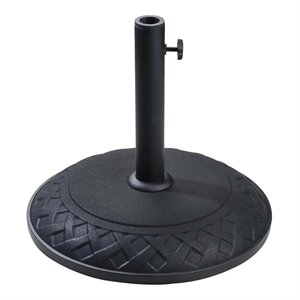 International Caravan St. Kitts Resin Umbrella Base in Black