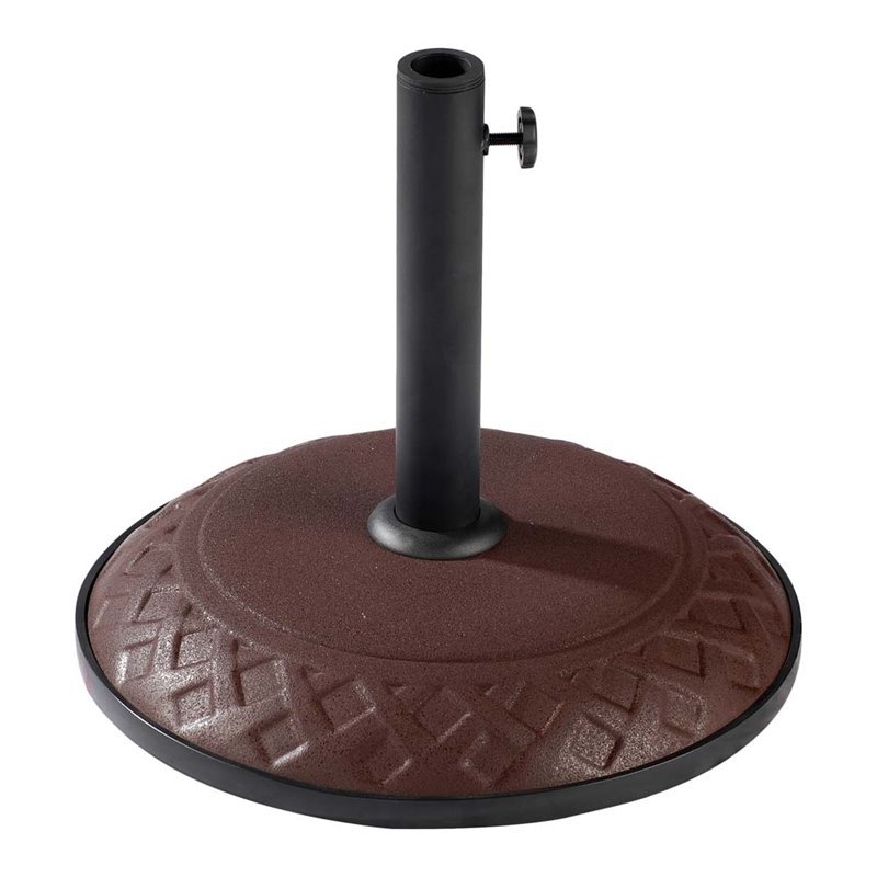International Caravan St. Kitts Resin Umbrella Base in Chocolate