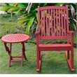 Royal Fiji Patio Rocker with End Table in Barn Red