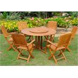 Royal Tahiti Madrid 8 Piece Round Patio Dining Set with Lazy Susan