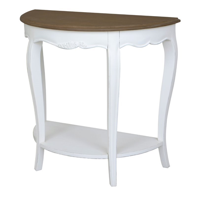 Ashbury HalfMoon Console Table in Antique White Cymax Business
