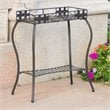 Santa Fe Iron Plant Stand in Antique Black