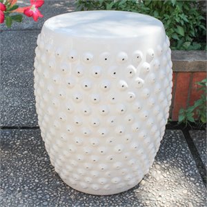 catalina perforated drum ceramic garden stool