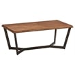 International Caravan Hamburg Wood Coffee Table in Canyon Oak