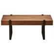 International Caravan Hamburg Wood Coffee Table in Canyon Oak