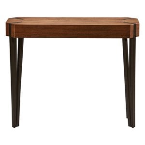 International Caravan Hamburg Hexagon Wood Console Table