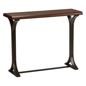 International Caravan Hamburg Wood Console Table in Sonoma Oak