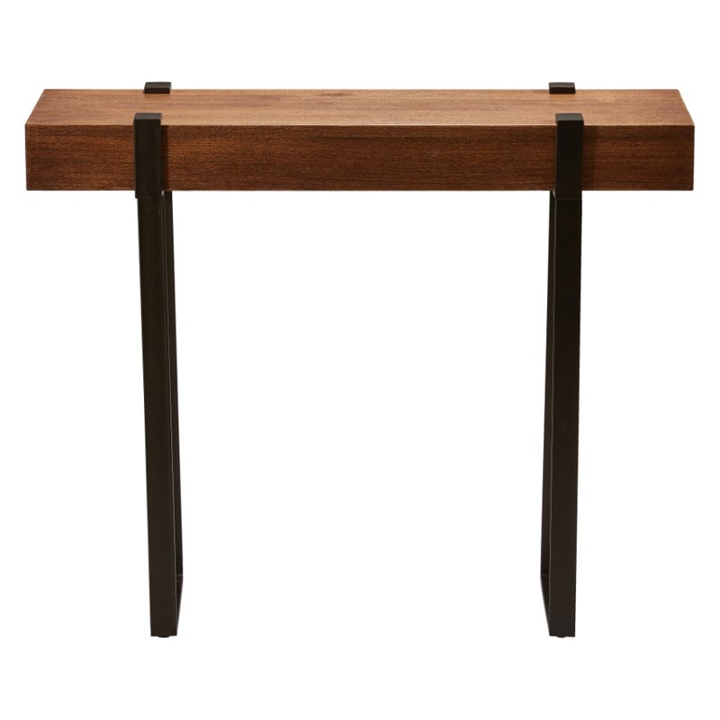International Caravan Hamburg Wood Console Table in Canyon Oak
