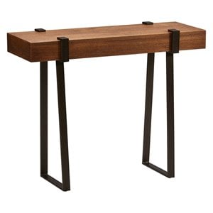 International Caravan Hamburg Wood Console Table in Canyon Oak