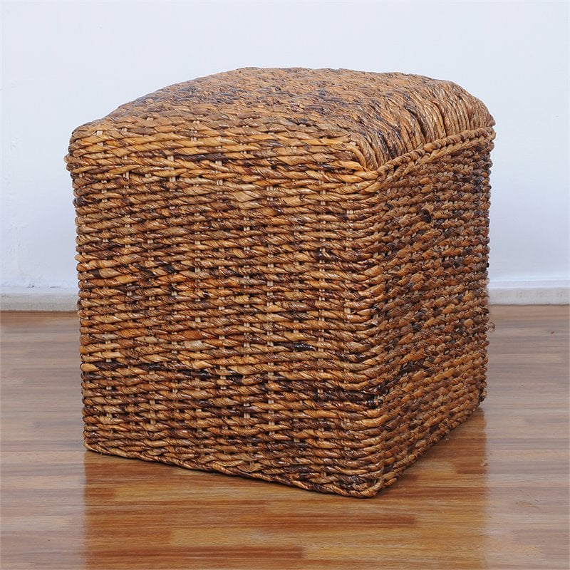 International Caravan Arizona Square Ottoman in Brown