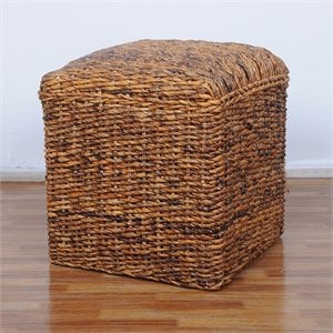 International Caravan Arizona Square Ottoman in Brown