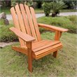 International Caravan Royal Fiji Patio Adirondack Chair in Stain Brown