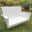 International Caravan Kingston Patio Swing in White