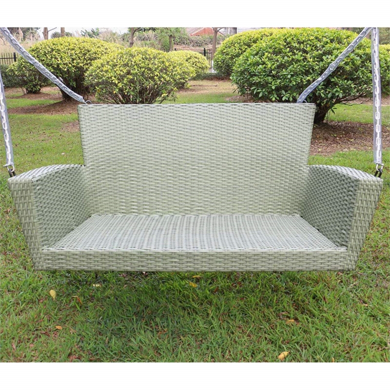 International Caravan Kingston Patio Swing in White