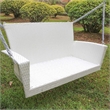 International Caravan Kingston Patio Swing in White