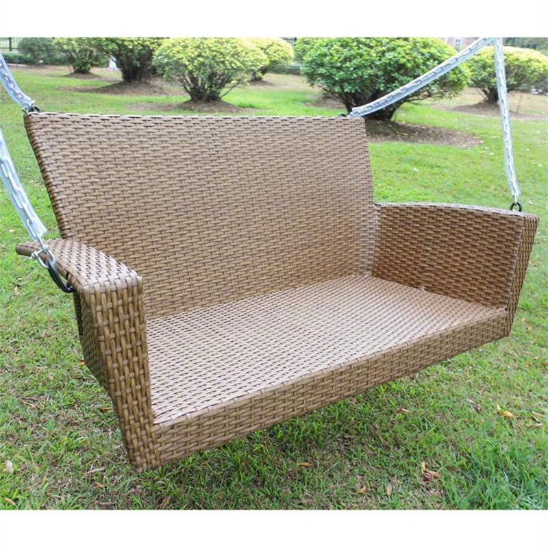 International Caravan Kingston Patio Swing in White