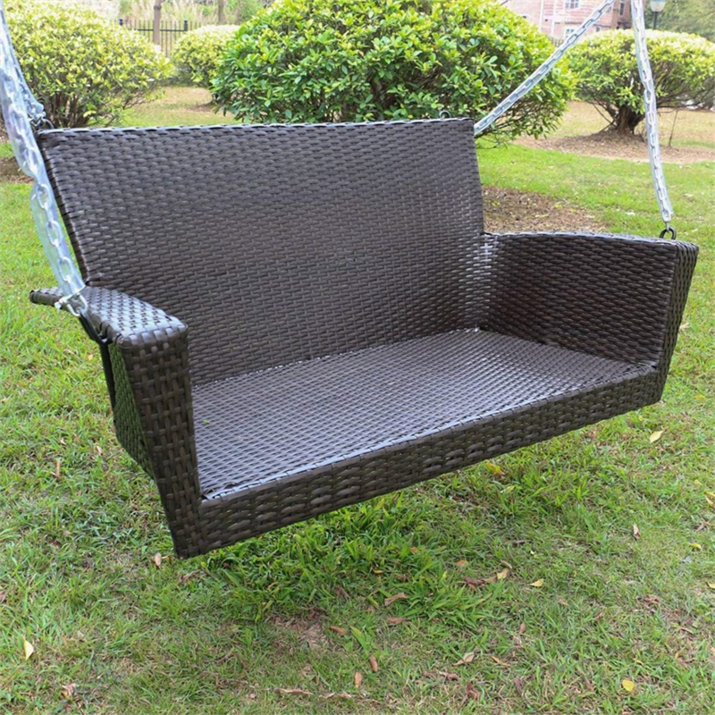 International Caravan Kingston Patio Swing in White