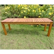 International Caravan Royal Fiji Patio Garden Bench in Stain