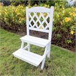 International Caravan Royal Fiji 2 Tier Plant Stand in Antique White