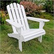International Caravan Royal Fiji Patio Adirondack Chair in White