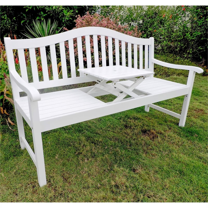International Caravan Royal Fiji Adjustable Patio Bench