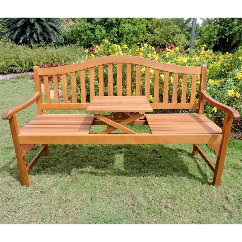 International Caravan Royal Fiji Adjustable Patio Bench
