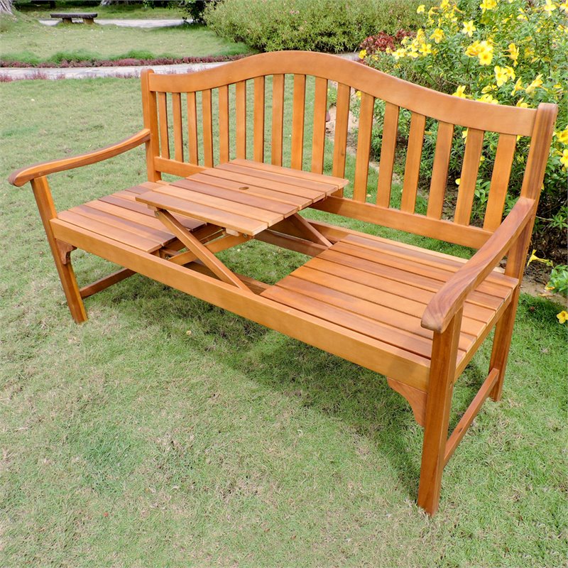 International Caravan Royal Fiji Adjustable Patio Bench | Cymax Business