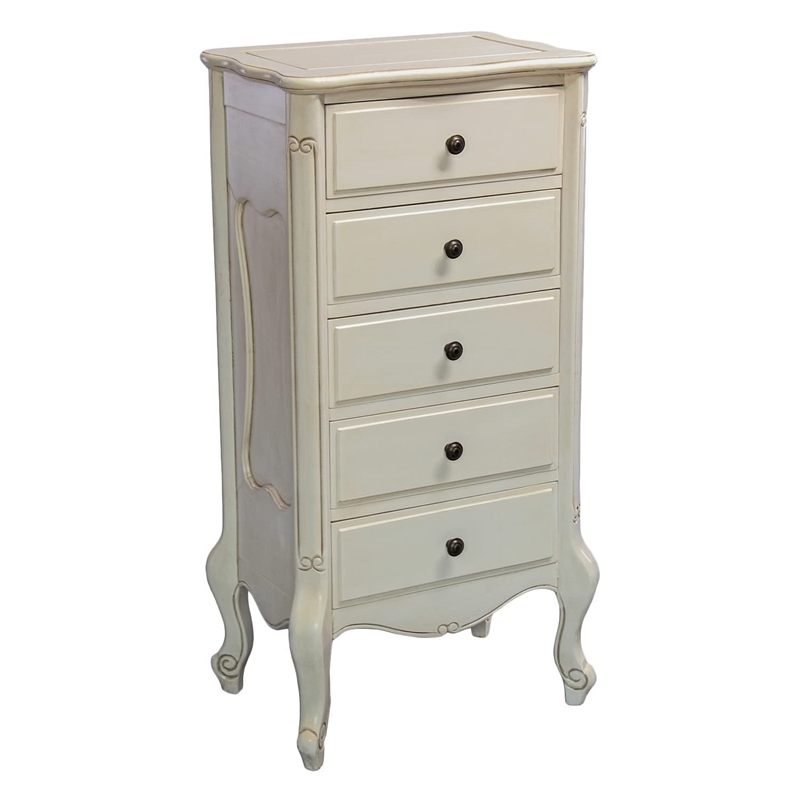 Windsor Carved 5-Drawer Bedroom Chest