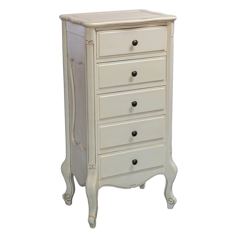 Windsor Carved 5-Drawer Bedroom Chest