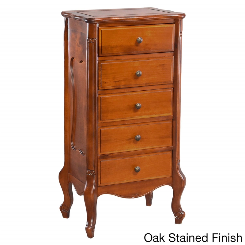 Windsor Carved 5-Drawer Bedroom Chest