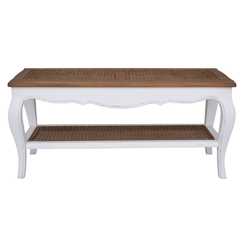 Ashbury Carved 2-Tier Coffee Table
