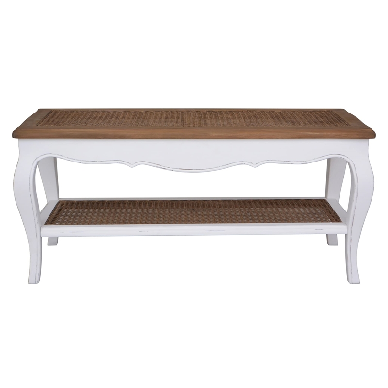 Ashbury Carved 2-Tier Coffee Table