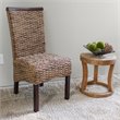Munga Hand-Woven Mahogany Dining Chair