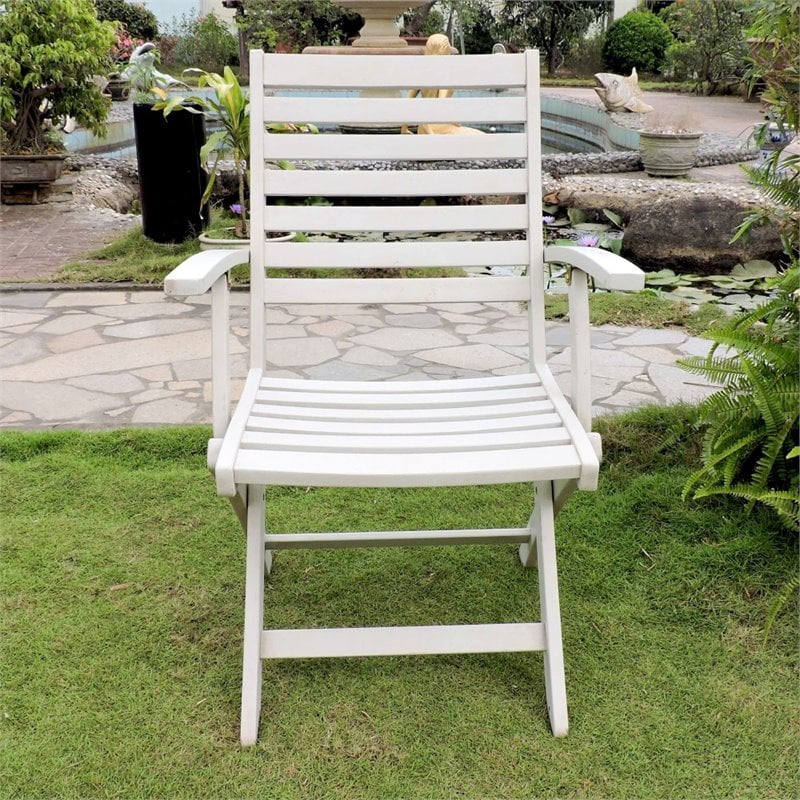 Royal Fiji Folding Patio Dining Chair (Set of 2)