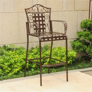 Mandalay Iron Bar-Height Bar Stool (Set of 2)