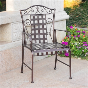 Mandalay Iron Patio Dining Chair (Set of 2)