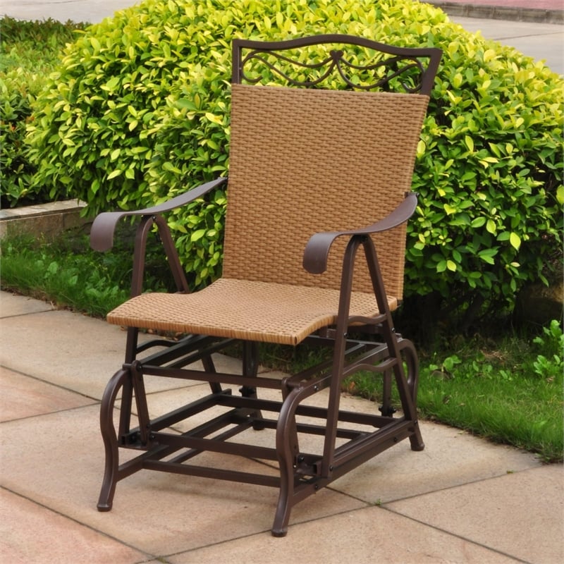 Valencia Resin Wicker Porch Glider