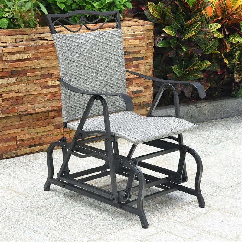 Valencia Resin Wicker Porch Glider