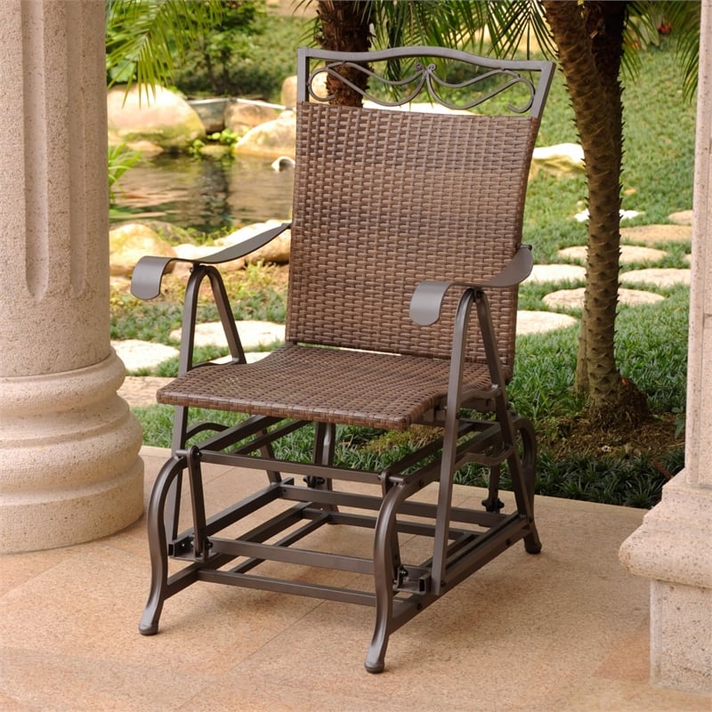 Valencia Resin Wicker Porch Glider