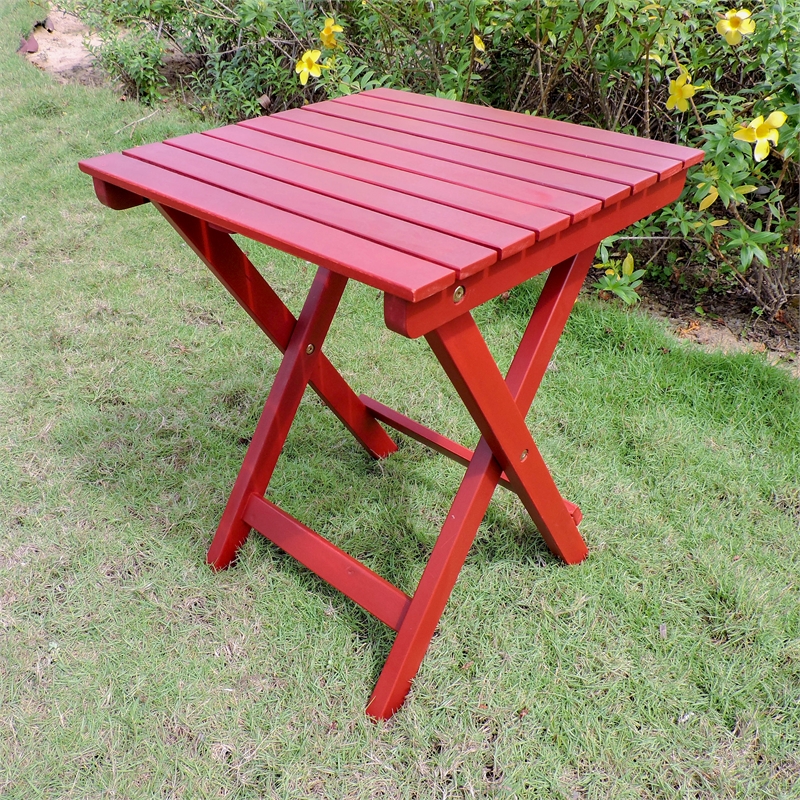 Camden Folding Wooden End Table