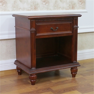 Windsor 1-Drawer Carved End Table