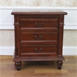 Windsor 3-Drawer Carved End Table